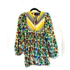 Print Boho Blouse by Warm, Large